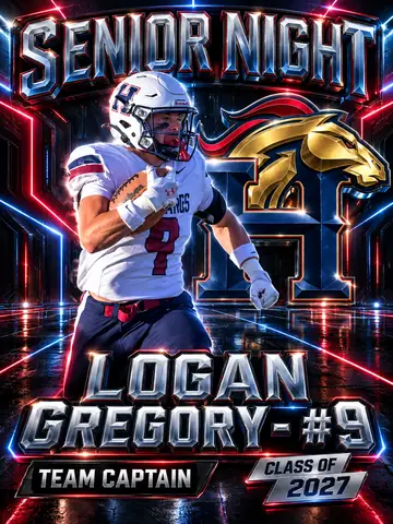 Football Senior Night Graphics example