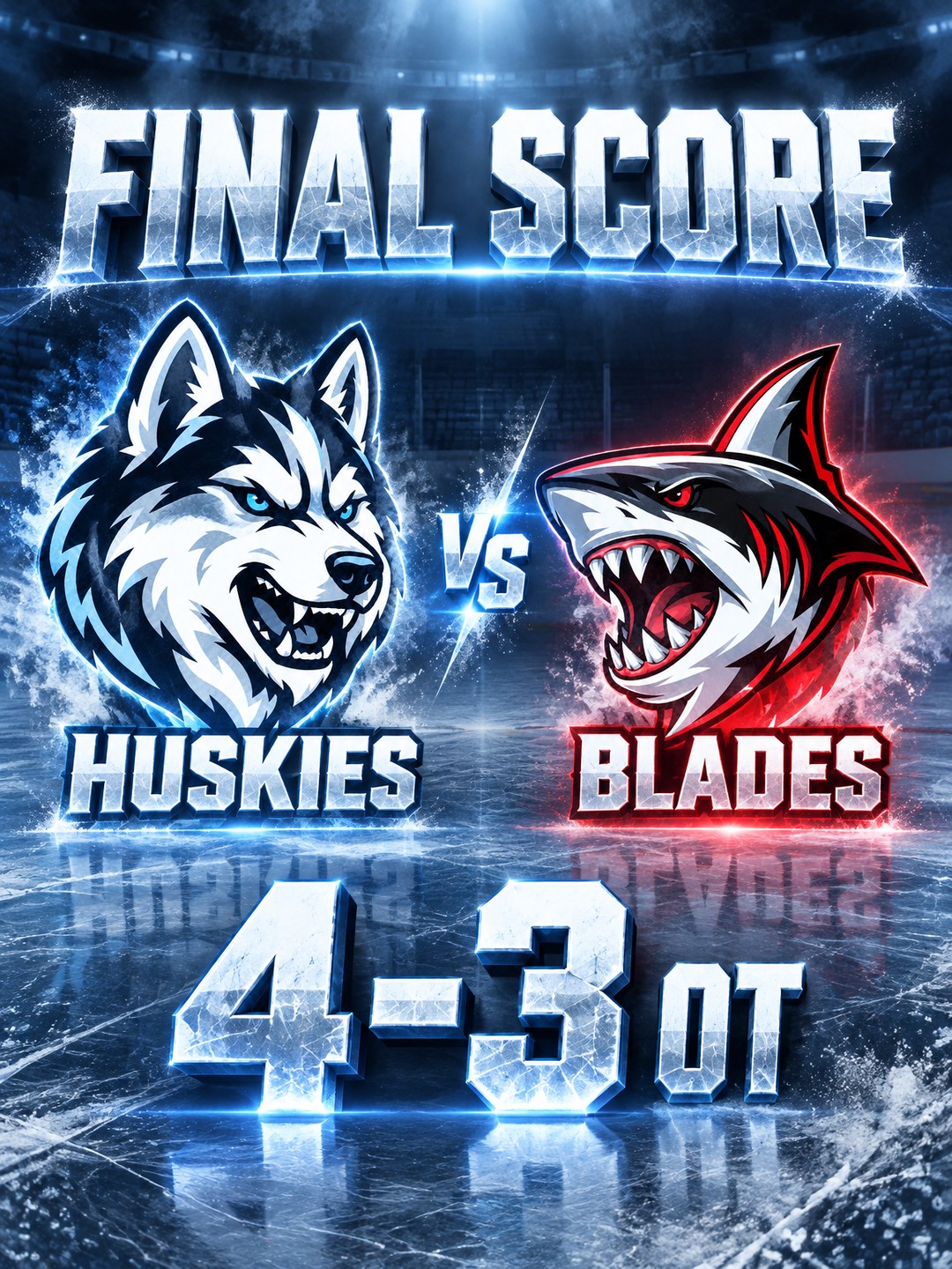 Hockey Final Score Graphics example