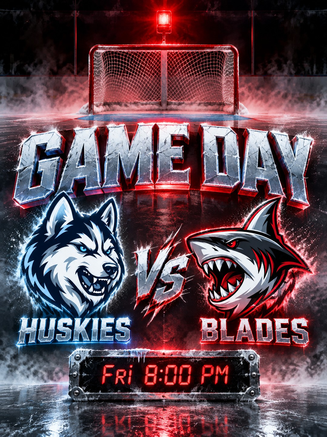 Hockey Game Day Graphics example