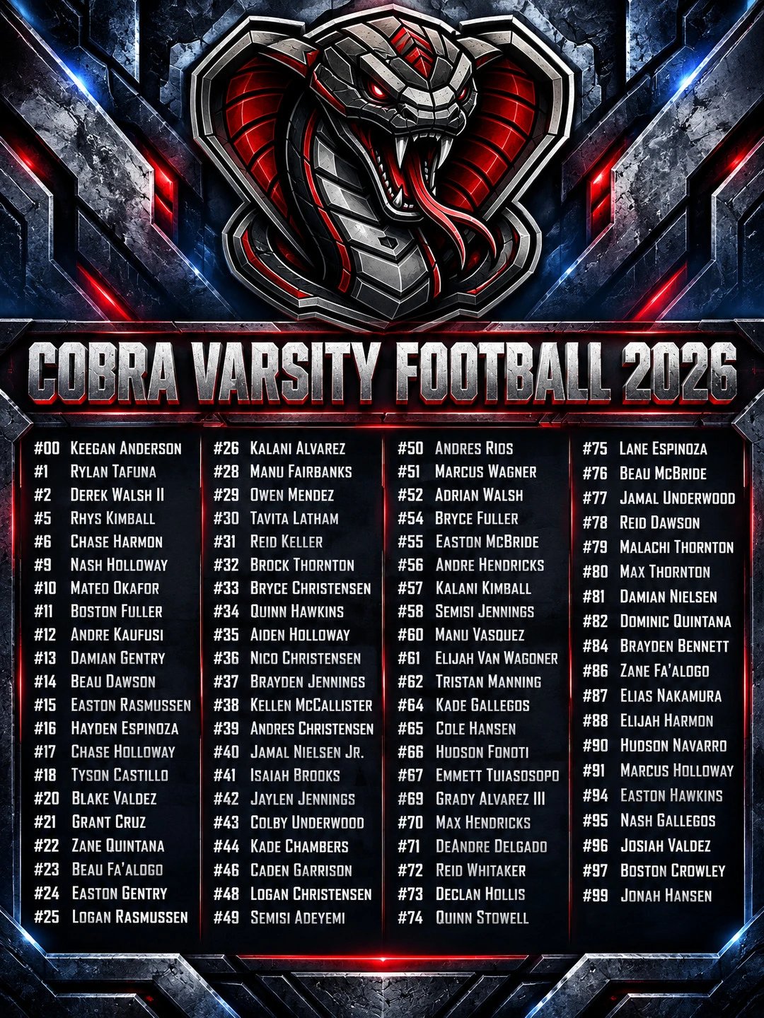 Roster Drop example graphic